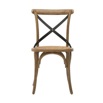 Provincial Metal Crossback Dining Chair