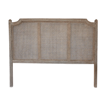 French Country Rattan Headboard - Queen
