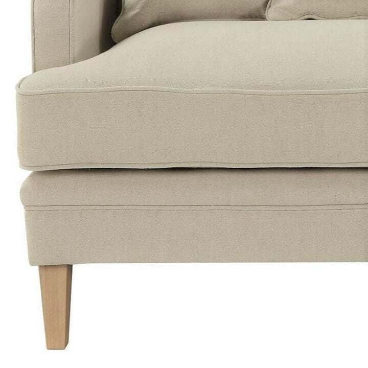 Modern Farmhouse Beige Two Seater Couch