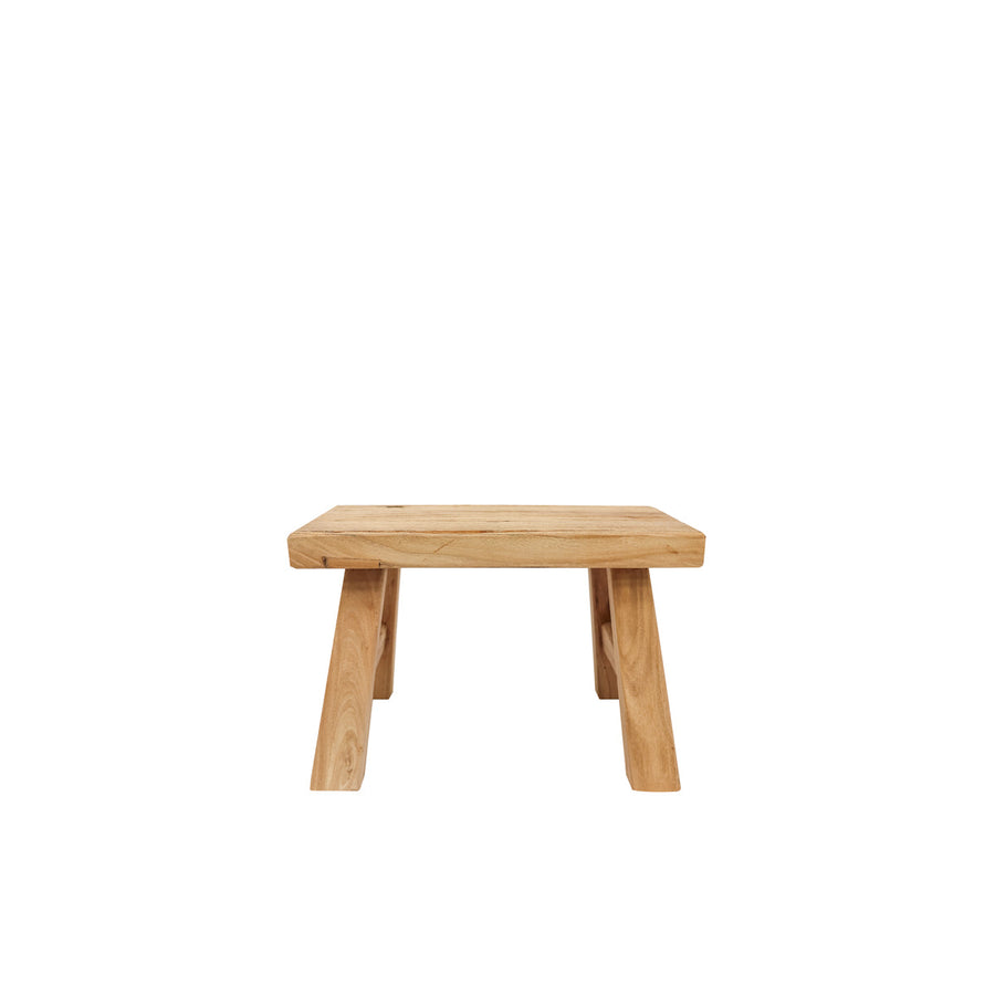 Handmade Peasant Footstool - Rectangular