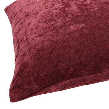 Large Velvety Cushion - Burgandy