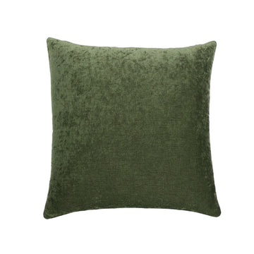Large Velvety Cushion - Green
