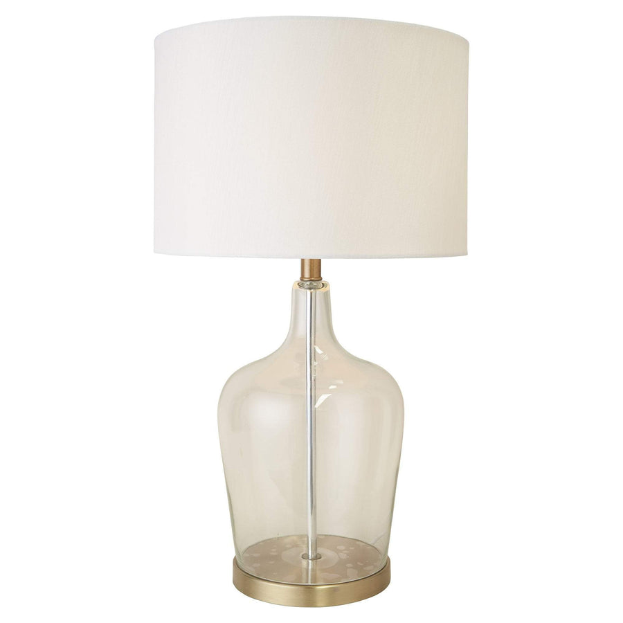 Glass & Brass Table Lamp