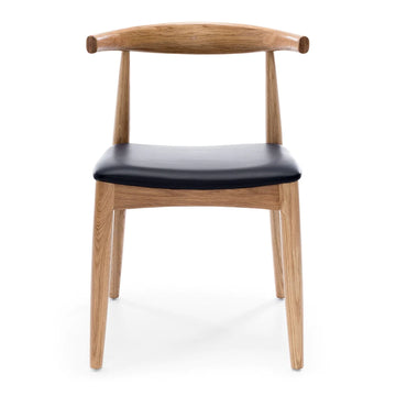 Solid Oak Elbow Chair - Natural