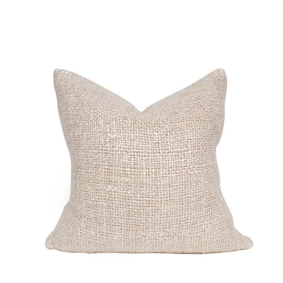 Textured Weave Cushion - Cream
