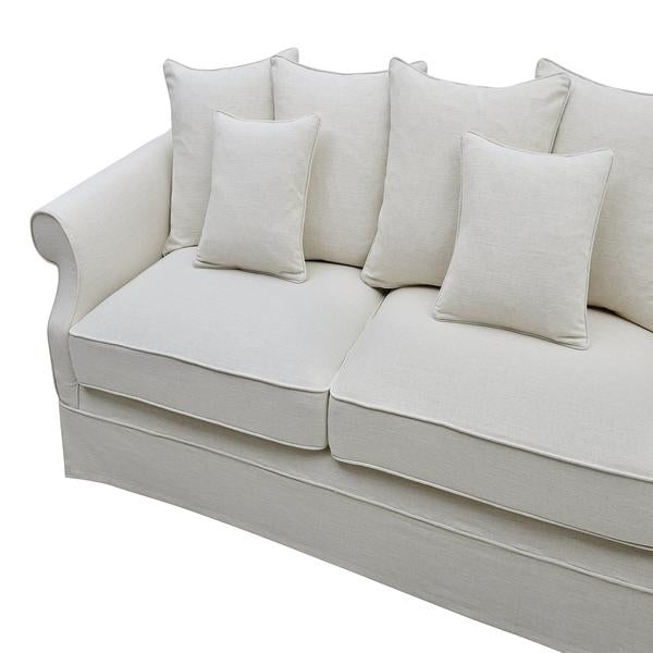 Classic Ivory Three Seater Sofa