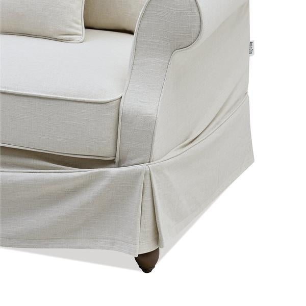 Classic Ivory Three Seater Sofa