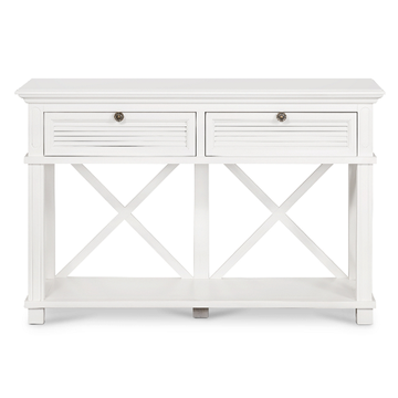 Louvre White Two Drawer Console