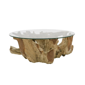 Teak Tree Root Coffee Table - Round