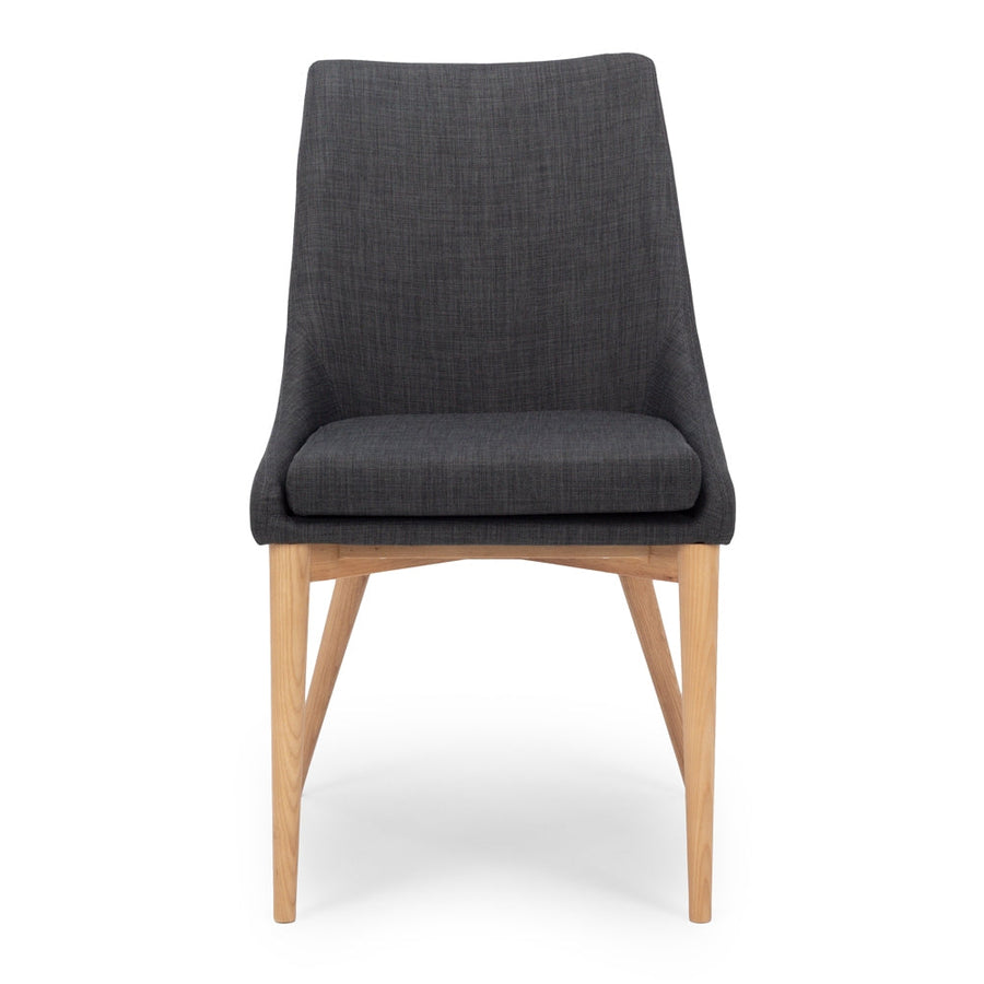 Dark Grey & Natural Ash Dining Chair