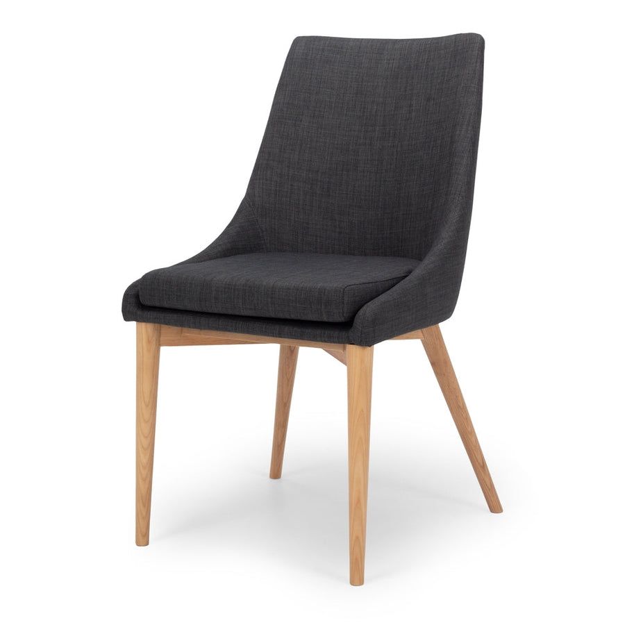 Dark Grey & Natural Ash Dining Chair