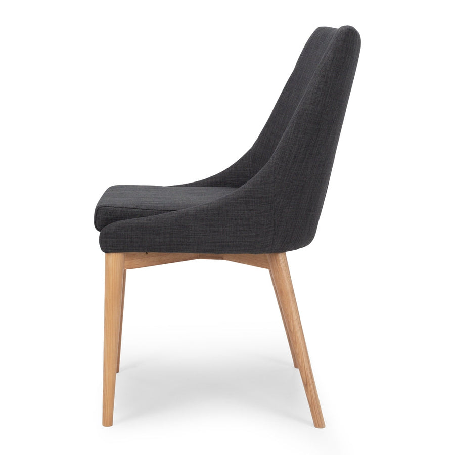 Dark Grey & Natural Ash Dining Chair