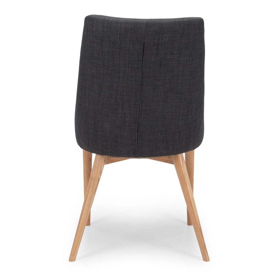 Dark Grey & Natural Ash Dining Chair