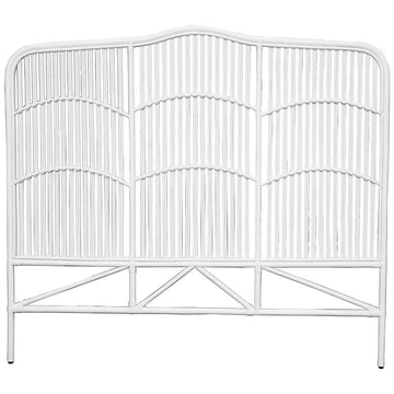 White Rattan Headboard - King / Super King