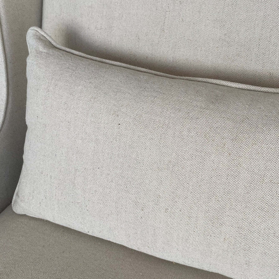 Hamptons Beige Two Seater Couch