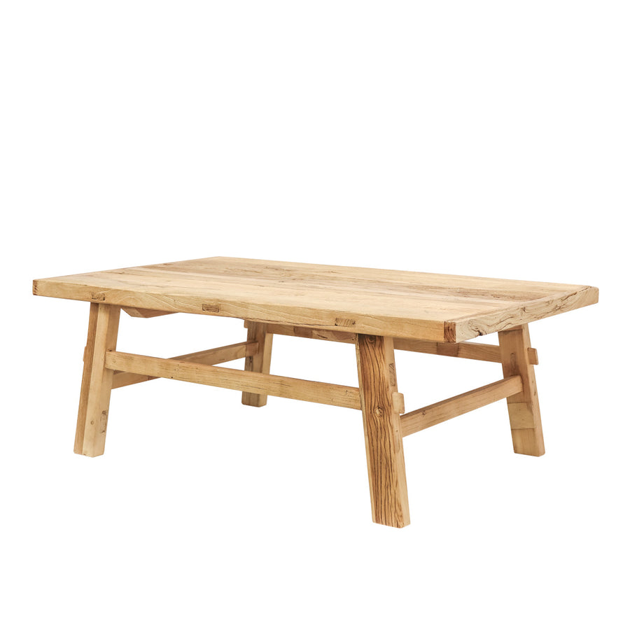 Handmade Peasant Rectangular Coffee Table - Natural