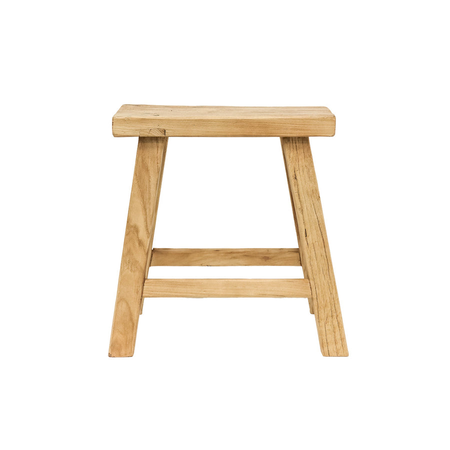 Handmade Peasant Stool - Rectangular