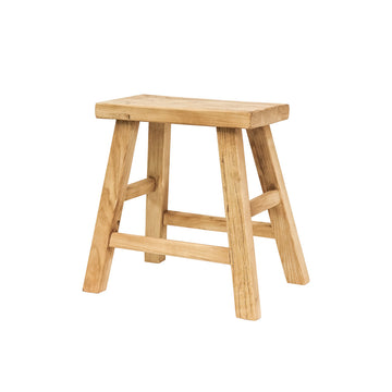 Handmade Peasant Stool - Rectangular