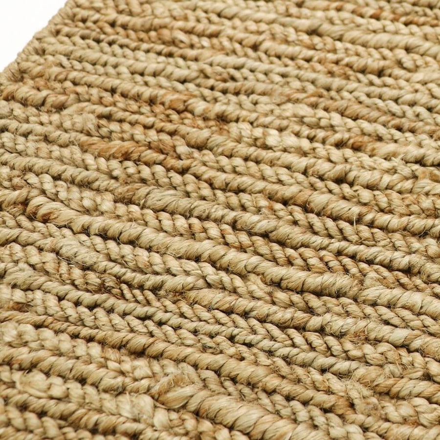 Jute Floor Runner - Natural - 0.8m x 3m