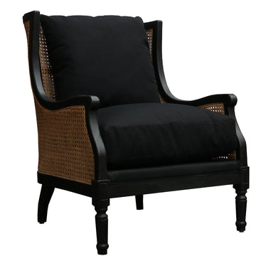 Monte Carlo Rattan Armchair - Black