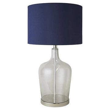 Palm Beach Glass & Nickel Table Lamp