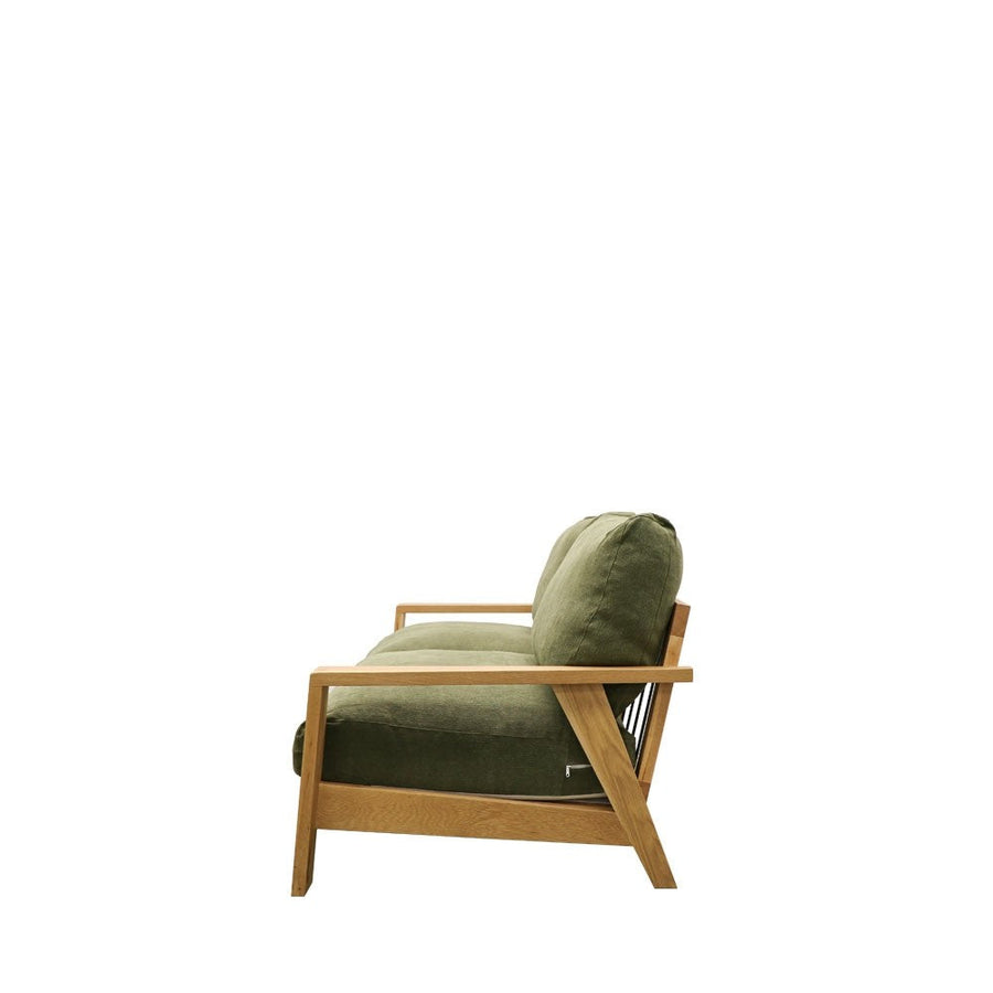 Riviera Three Seater Sofa - Green