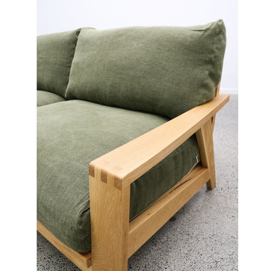 Riviera Three Seater Sofa - Green