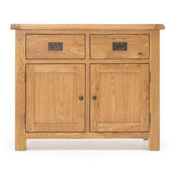 Rustic Oak Two Drawer Buffet - Natural