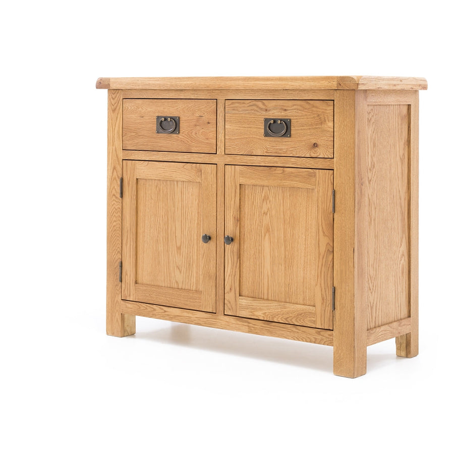 Rustic Oak Two Drawer Buffet - Natural