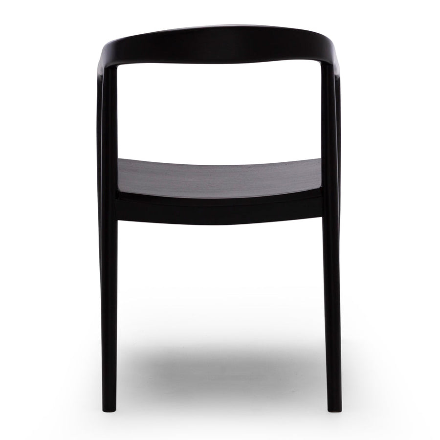 Solid Teak Dining Chair - Black