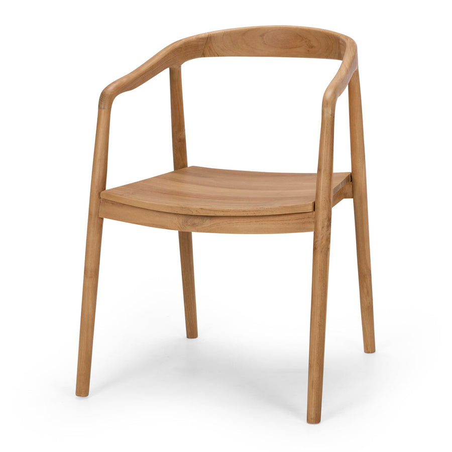 Solid Teak Dining Chair - Natural