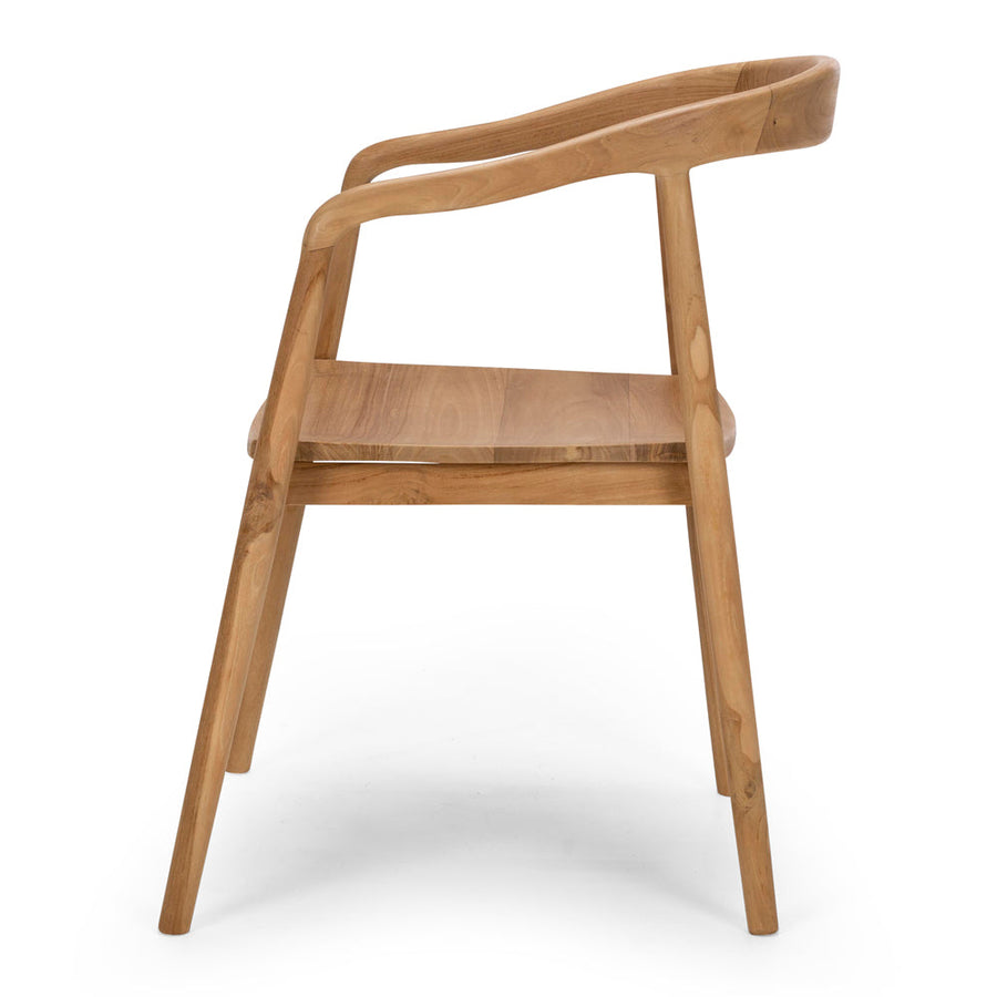 Solid Teak Dining Chair - Natural