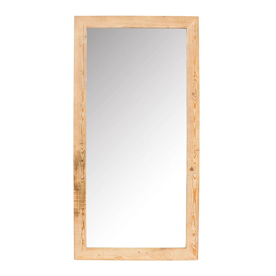 Tall Rustic Floor Leaner Mirror