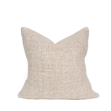 Textured Weave Cushion - Cream