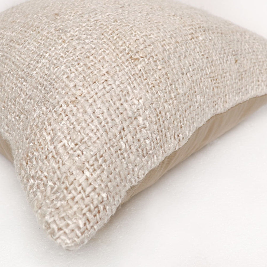 Textured Weave Cushion - Cream