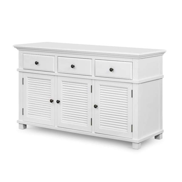 Malibu White Three Drawer Buffet