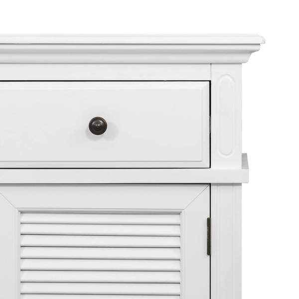 Malibu White Three Drawer Buffet