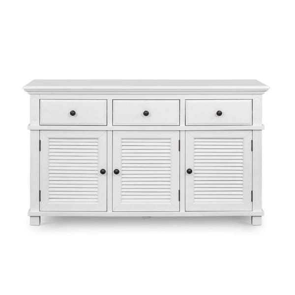 Malibu White Three Drawer Buffet