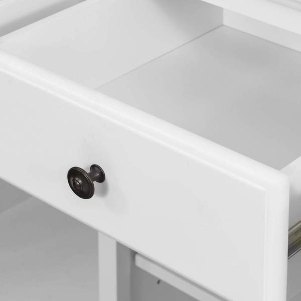 Malibu White Three Drawer Buffet