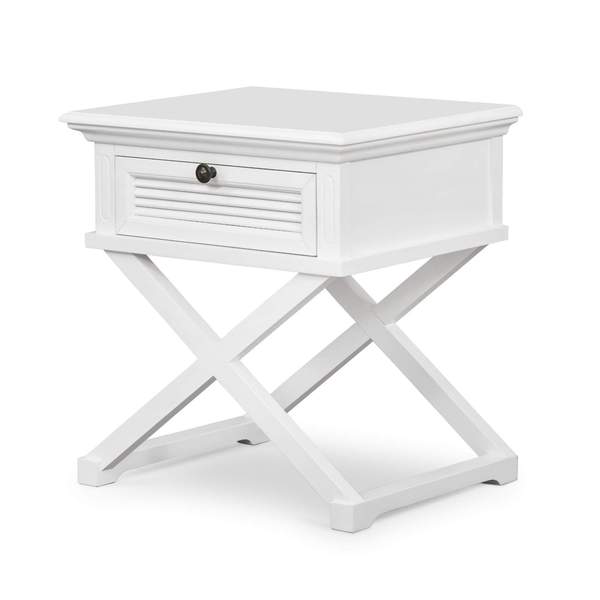 Malibu White Side Table