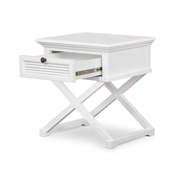 Malibu White Side Table