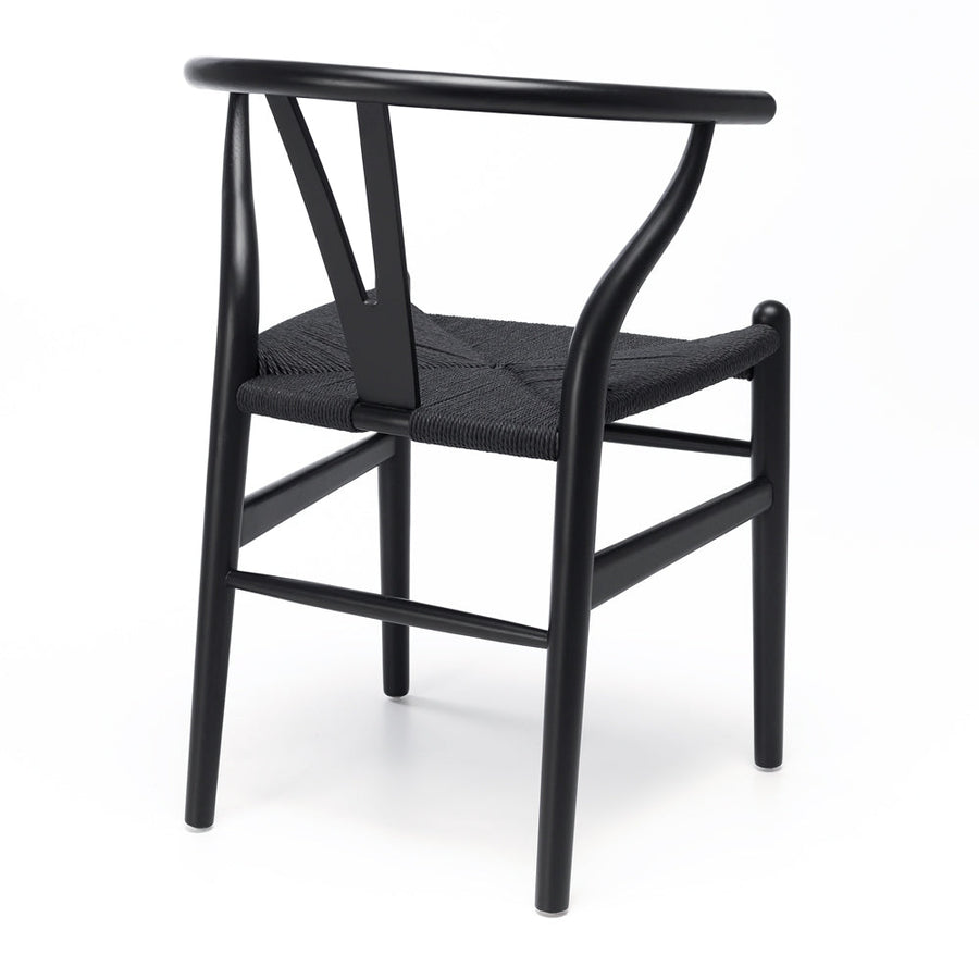 Wishbone Solid Oak Dining Chair - Black