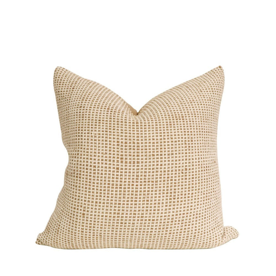 Woven Cream & Natural Cushion