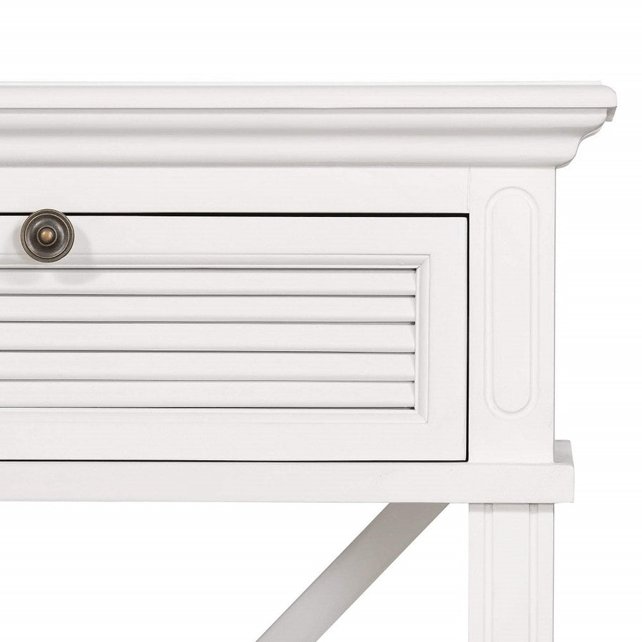 Malibu White Two Drawer Console