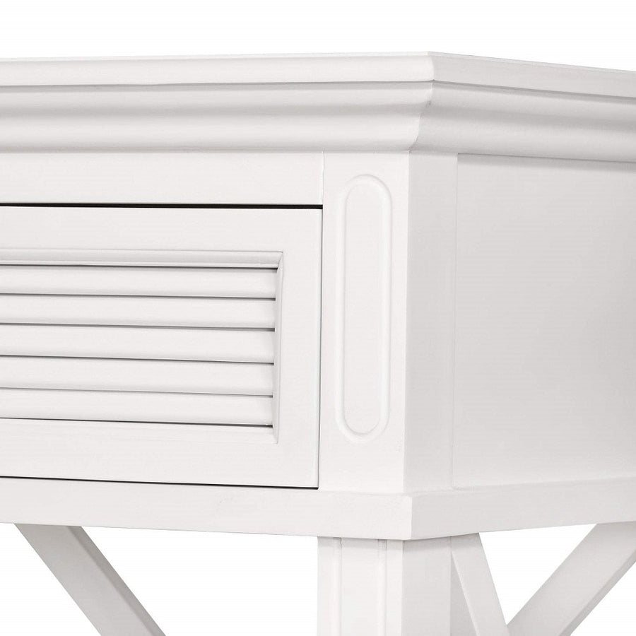 Malibu White Two Drawer Console