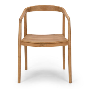 Solid Teak Dining Chair - Natural